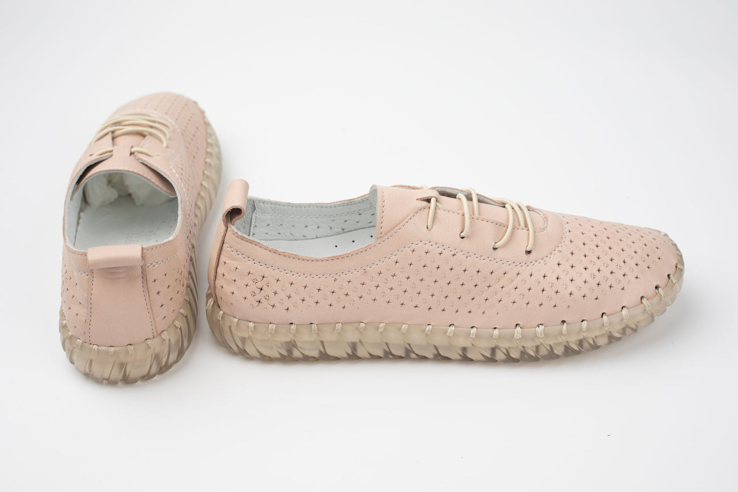 Pantofi damă piele naturală BIOFLEX 200 Pudră