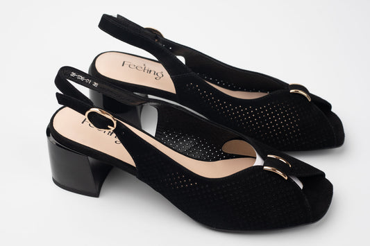 Sandale damă piele naturală întoarsă 26-536 N vel