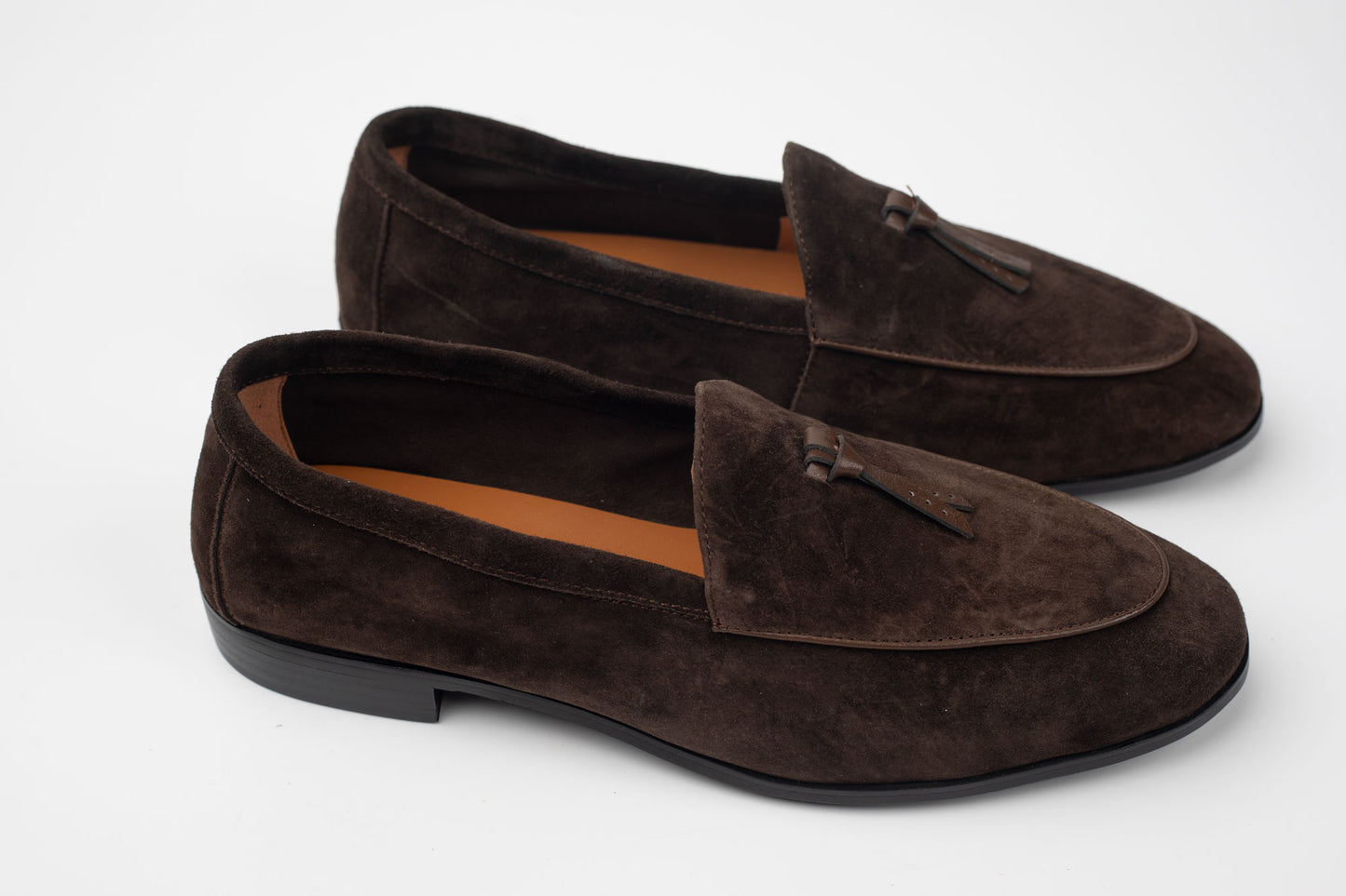 Pantofi piele naturală întoarsă FEELING 8180 Maro vel