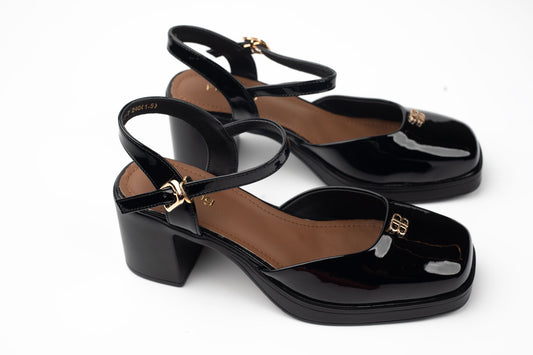 Pantofi damă piele naturală lăcuită FEELING 3533 N