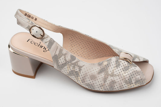 Sandale damă piele naturală FEELING 26-536 Cafe