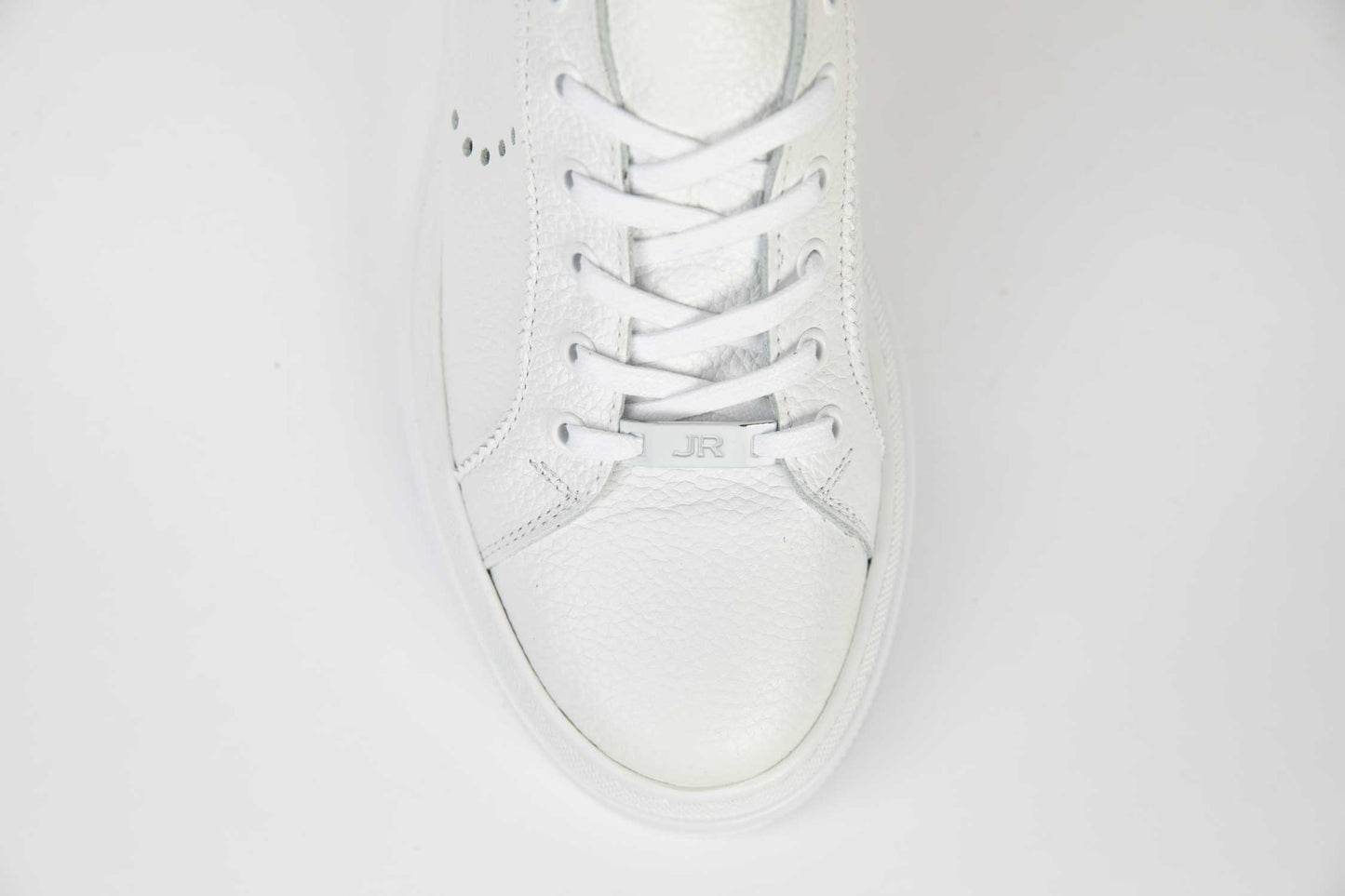 Men's casual shoes made of genuine leather JOHN RICHARDO 159 white (White)