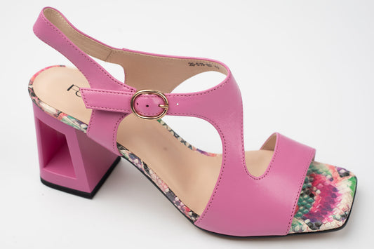 Sandale damă piele naturală FEELING 26-519 Pink