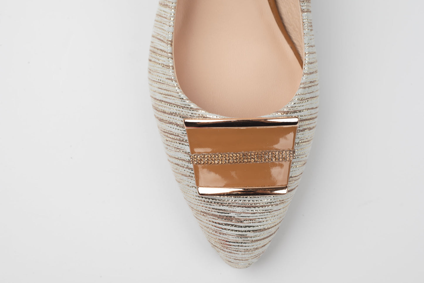 Pantofi damă piele naturală FEELING 26-523 Gold