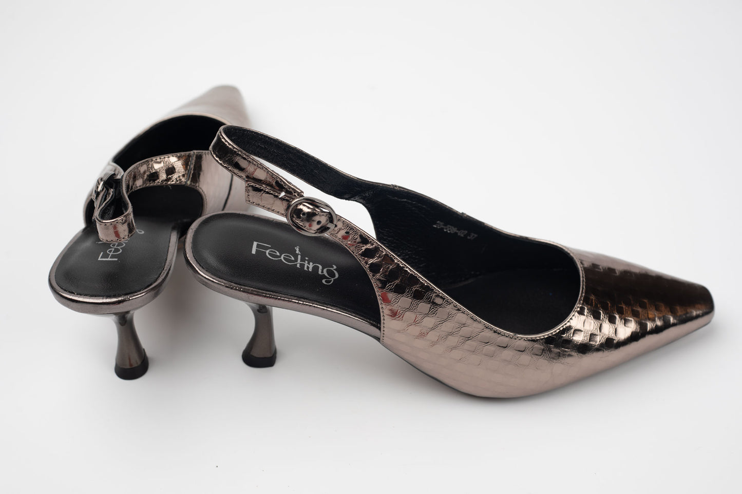 Pantofi damă piele naturală FEELING 26-588 Gold