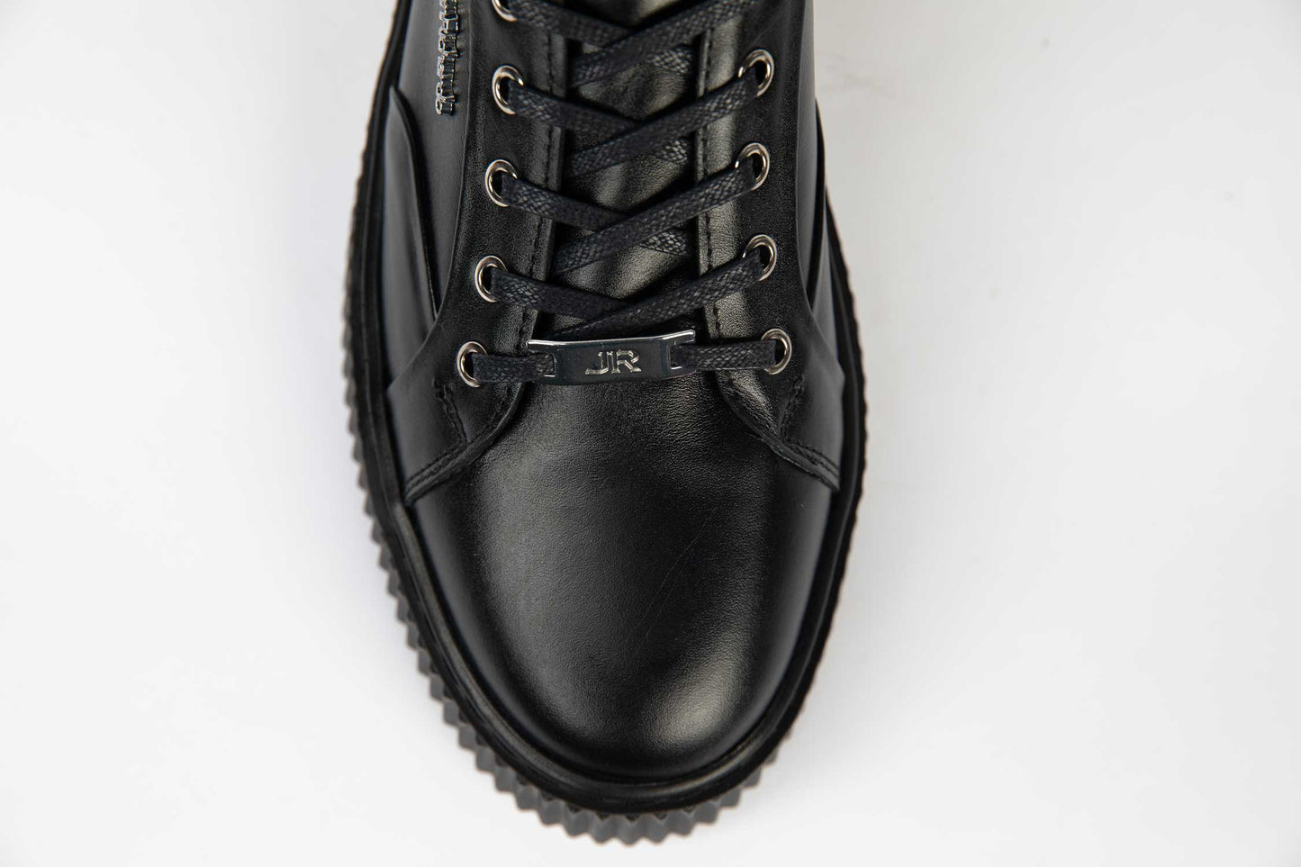 Men's casual shoes made of genuine leather JOHN RICHARDO 138 black (Black)