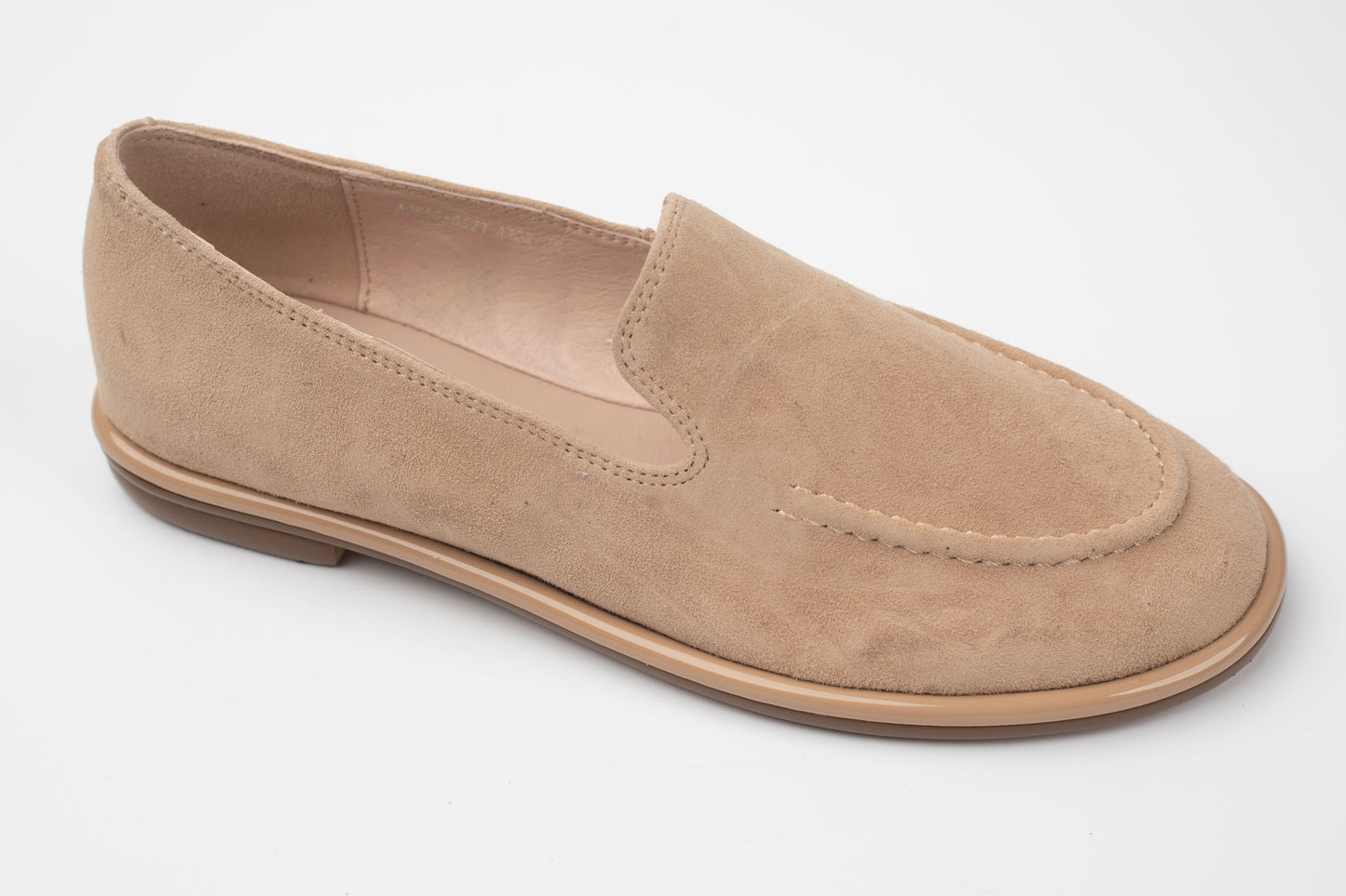 Pantofi piele naturală întoarsă FEELING 6521 Bej Vel