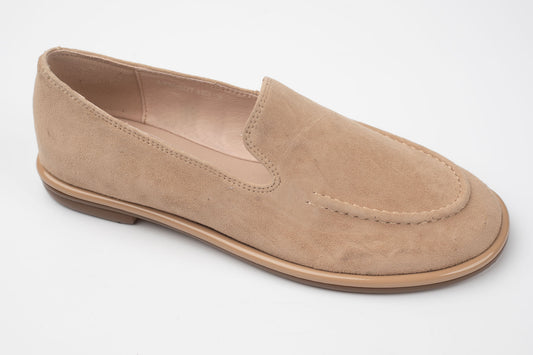 Pantofi piele naturală întoarsă FEELING 6521 Bej Vel