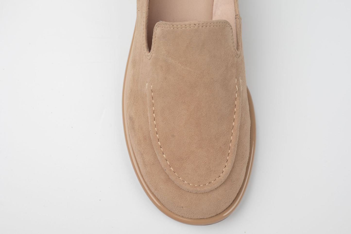 Pantofi piele naturală întoarsă FEELING 6521 Bej Vel