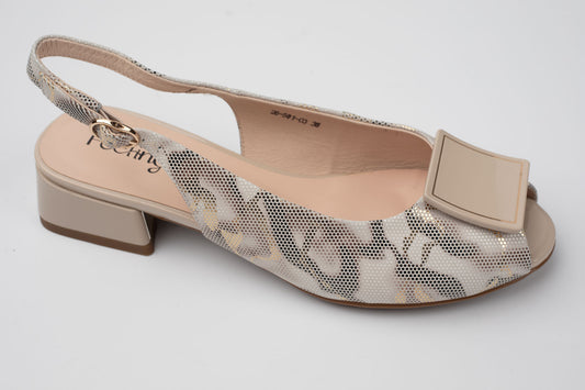 Sandale damă piele naturală FEELING 26-581 Bej