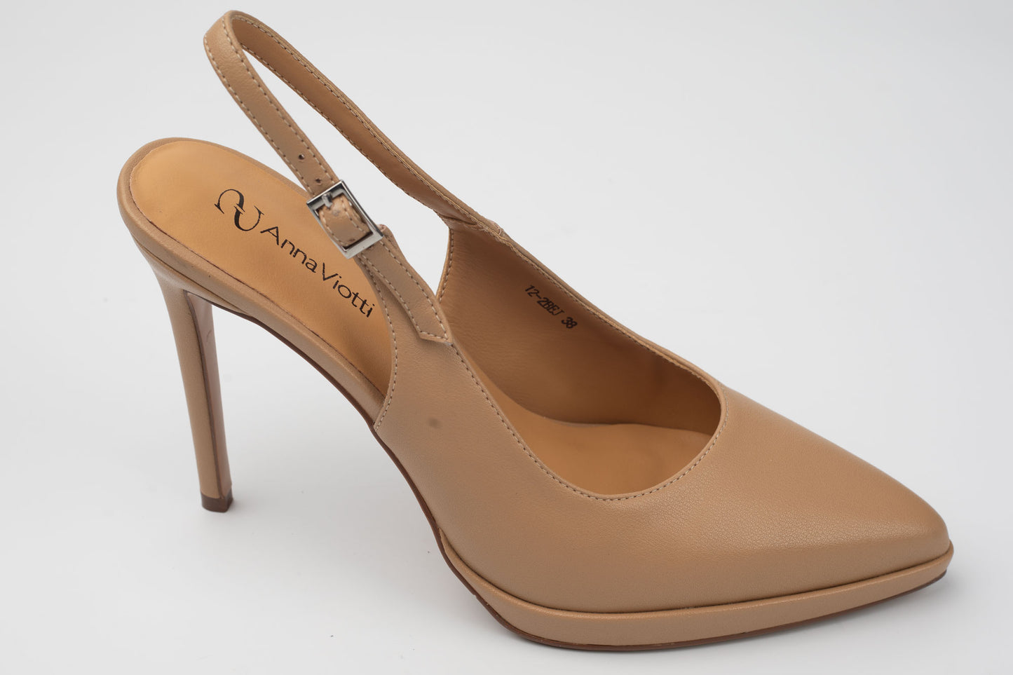 Pantofi damă piele naturală ANNAVIOTI 12-2 Bej