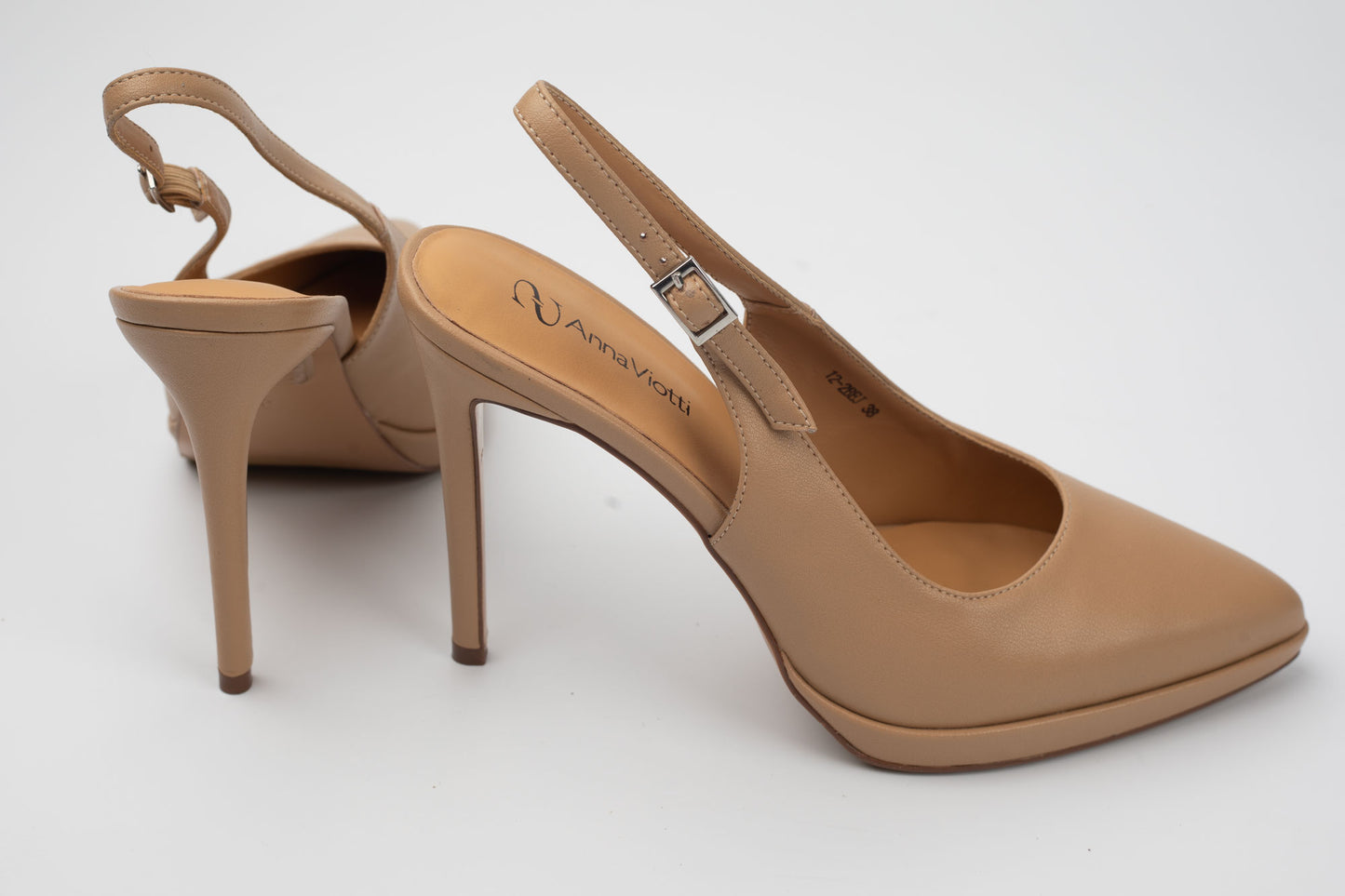 Pantofi damă piele naturală ANNAVIOTI 12-2 Bej