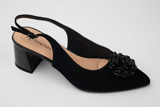 Pantofi damă piele naturală întoarsă ANNA VIOTI 6379 N vel