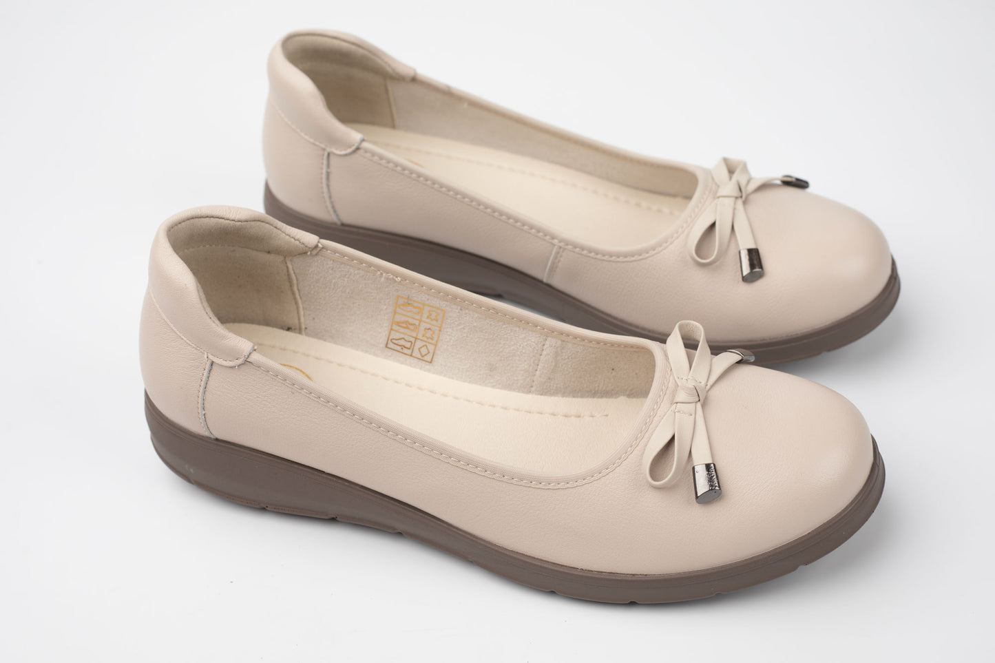 Pantofi damă piele naturală ortopedici FORMAZIONE 5233501 Bej
