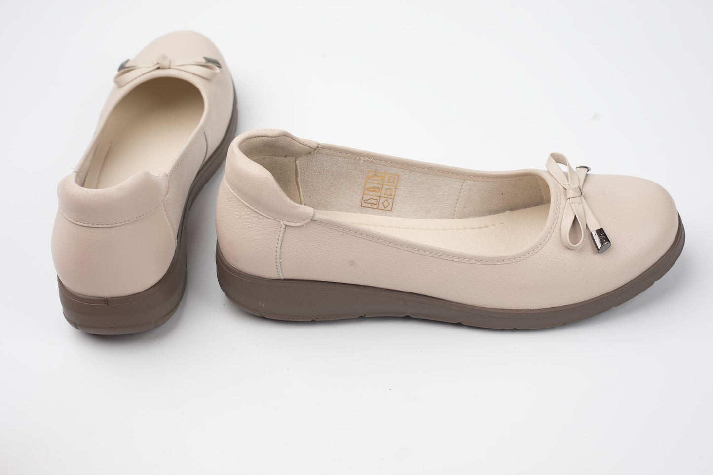 Pantofi damă piele naturală ortopedici FORMAZIONE 5233501 Bej
