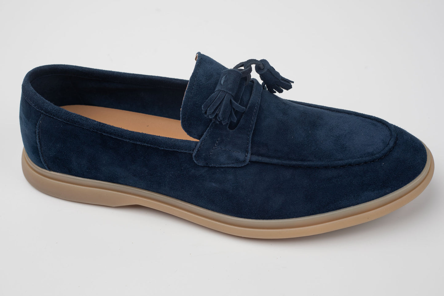 Pantofi bărbați piele naturală întoarsă FRANCO GERARDO 25891 Blue Vel