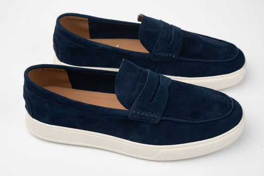 Pantofi bărbați piele naturală întoarsă FRANCO GERARDO 25859 Blue