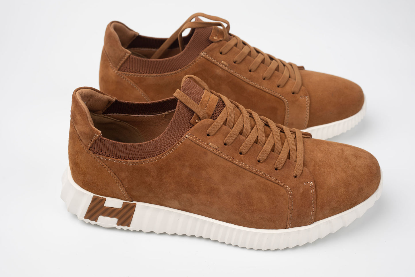 Pantofi bărbați piele naturală întoarsă FRANCO GERARDO 25892 Maro vel