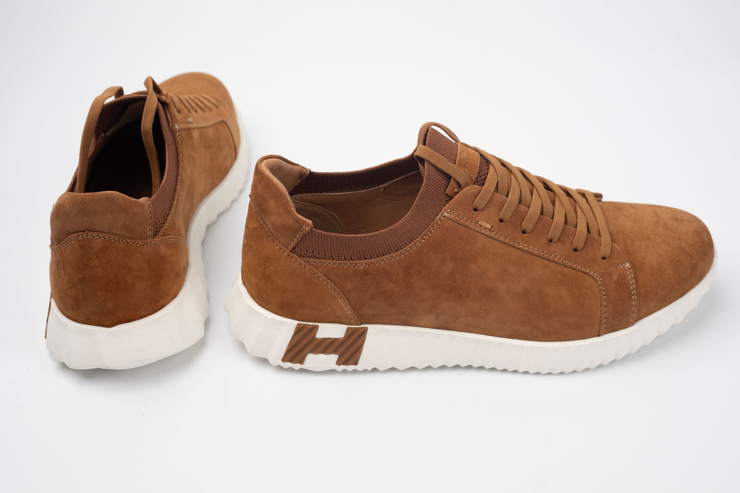 Pantofi bărbați piele naturală întoarsă FRANCO GERARDO 25892 Maro vel