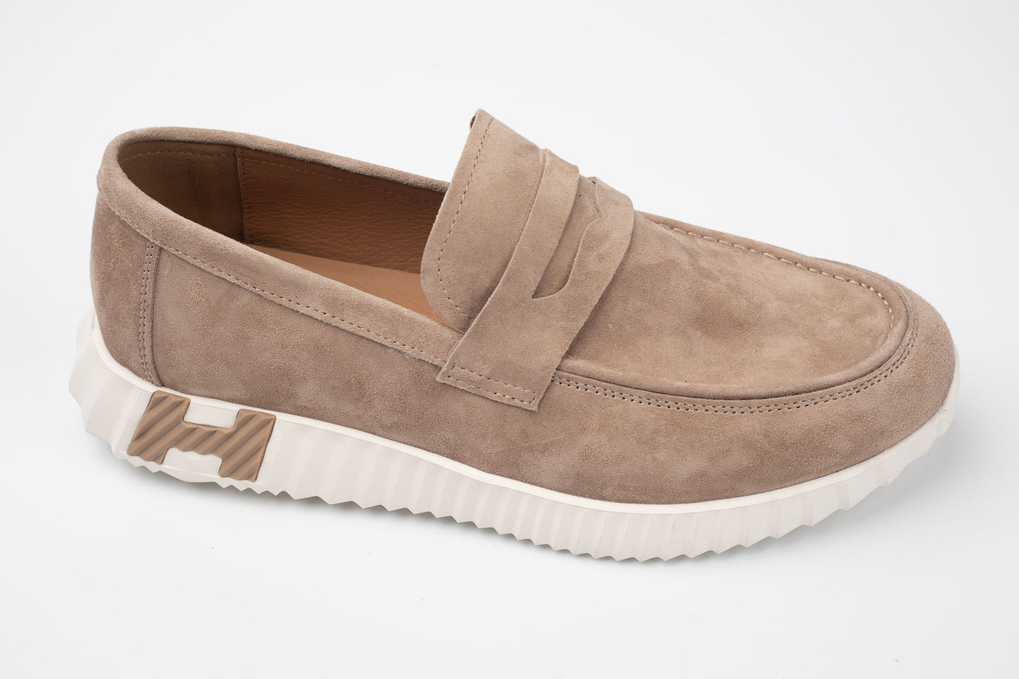 Pantofi bărbați piele naturală întoarsă FRANCO GERARDO 25860 Apricot Vel