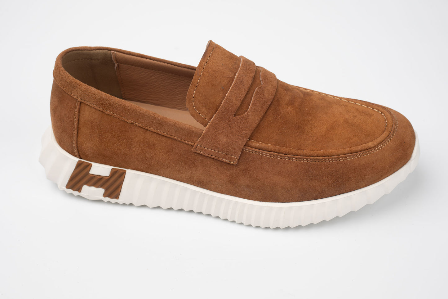 Pantofi bărbați piele naturală întoarsă FRANCO GERARDO 25860 Maro vel