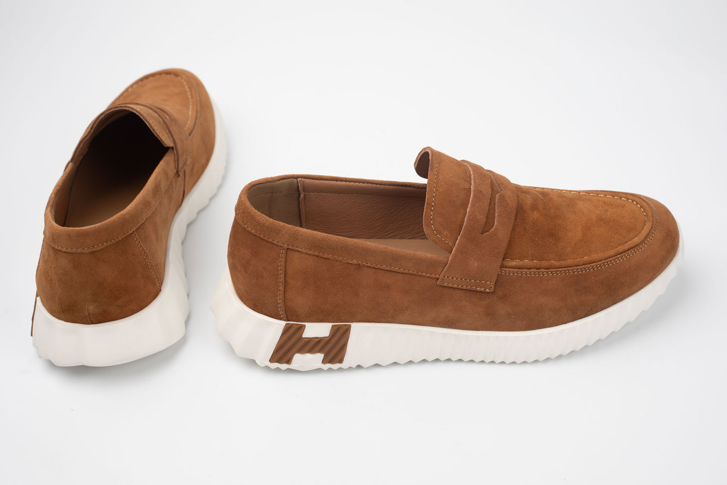 Pantofi bărbați piele naturală întoarsă FRANCO GERARDO 25860 Maro vel