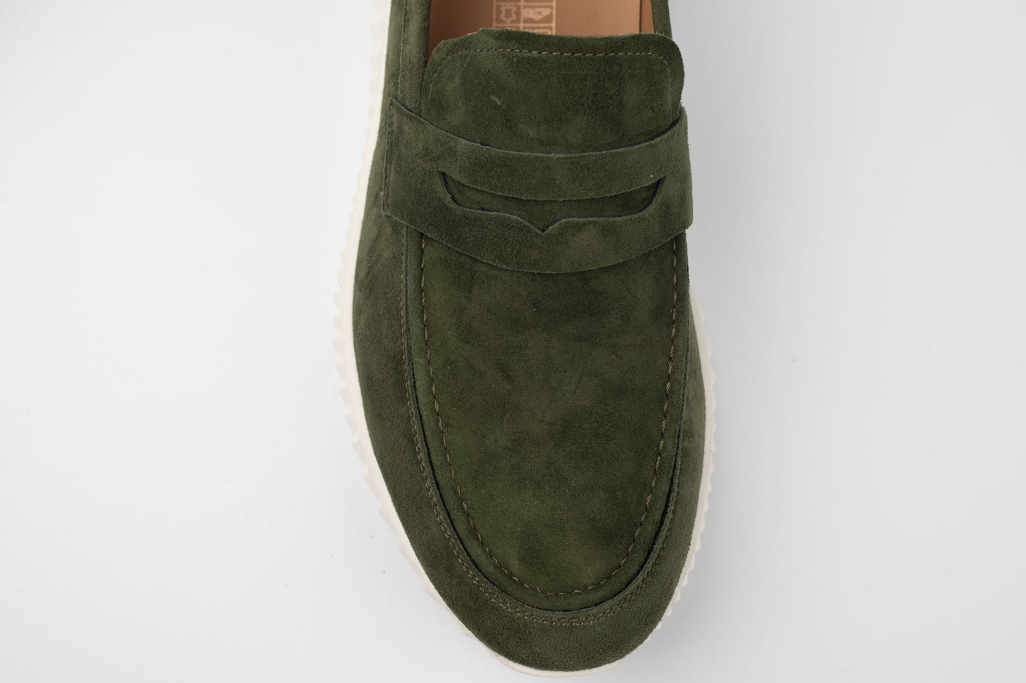 Pantofi bărbați piele naturală întoarsă FRANCO GERARDO 25860 Verde vel