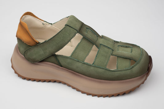 Sandale dama piele naturala FRANCO GERARDO 8882 VERDE