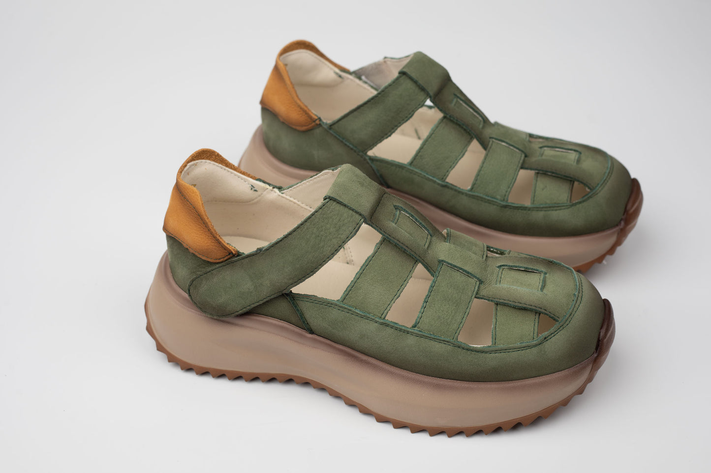 Sandale dama piele naturala FRANCO GERARDO 8882 VERDE