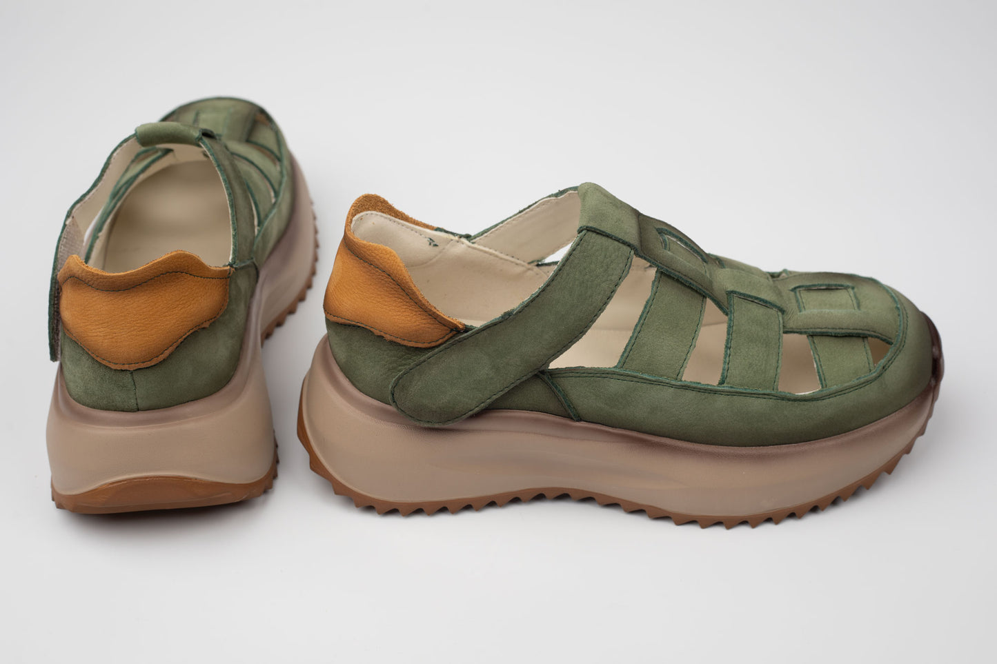 Sandale dama piele naturala FRANCO GERARDO 8882 VERDE