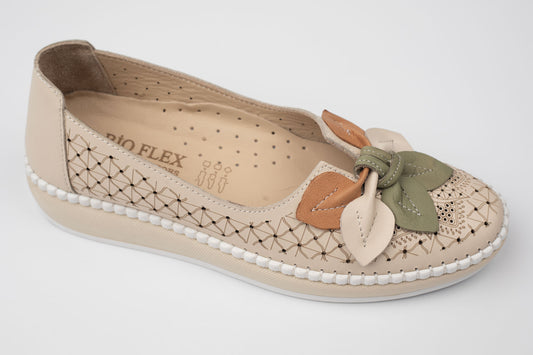Pantofi dama piele naturala BIOFLEX 023115 BEJ