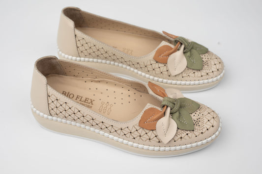 Pantofi dama piele naturala BIOFLEX 023115 BEJ