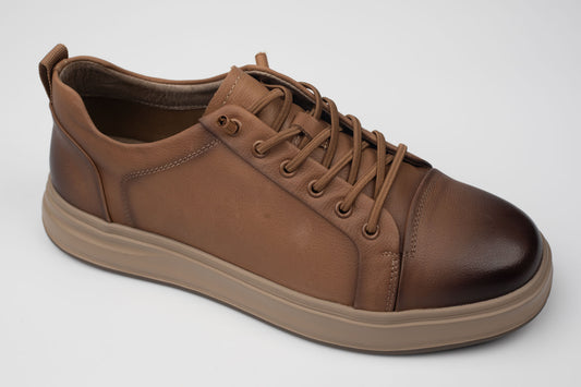 Pantofi din piele naturala MELS SPORT 27019 MARO