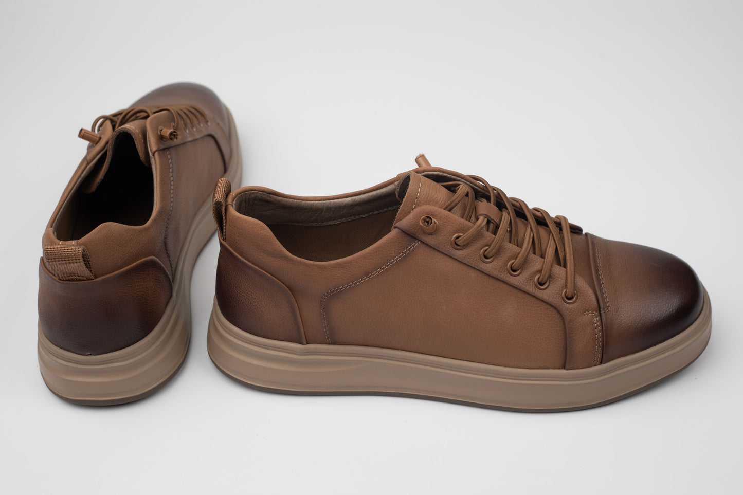 Pantofi din piele naturala MELS SPORT 27019 MARO