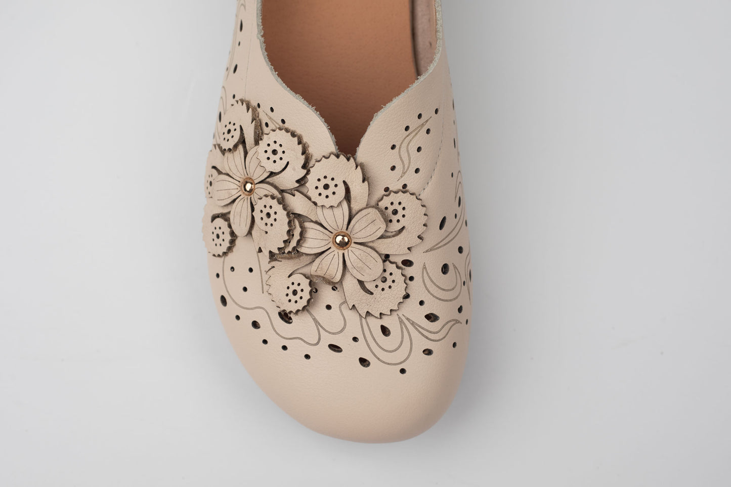 Pantofi dama piele naturala ANNAVIOTI 55050 6 BEJ