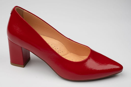 Pantofi din piele naturala PULSO 1580 Rosu