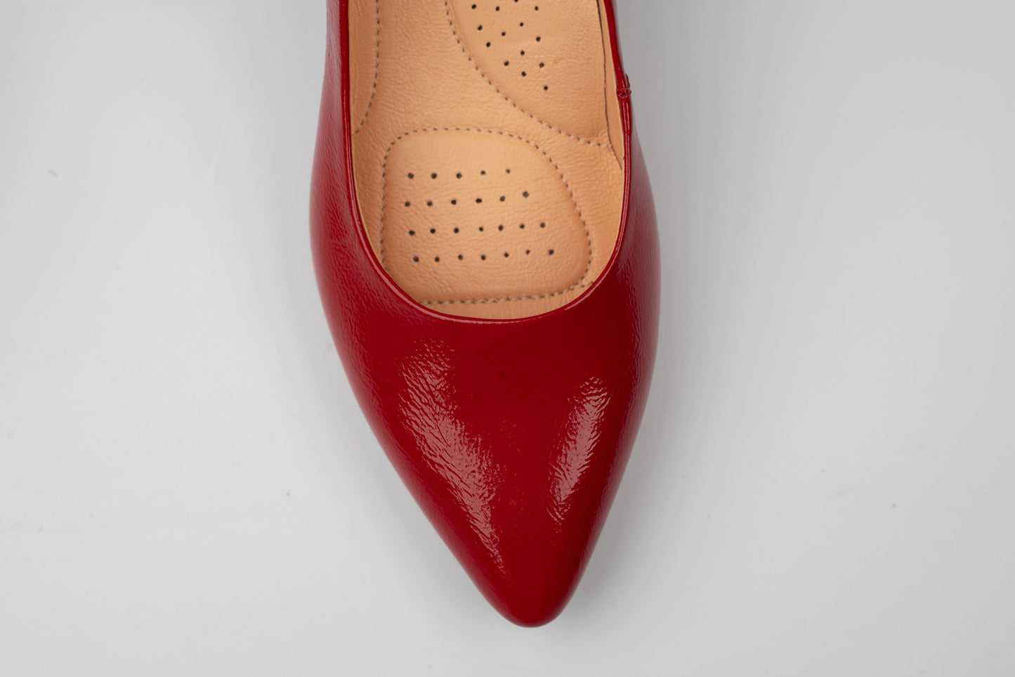 Pantofi din piele naturala PULSO 1580 Rosu