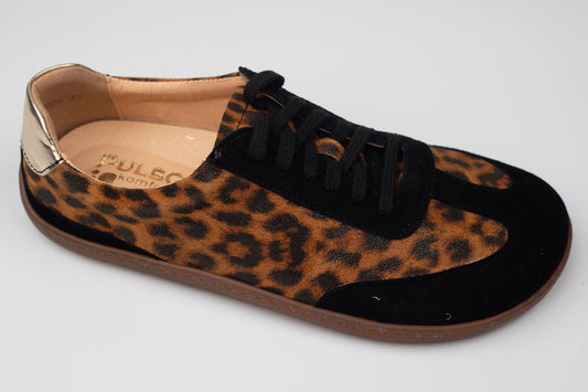 Pantofi damă piele naturală PULSO ( barefoot) 1572 Panter