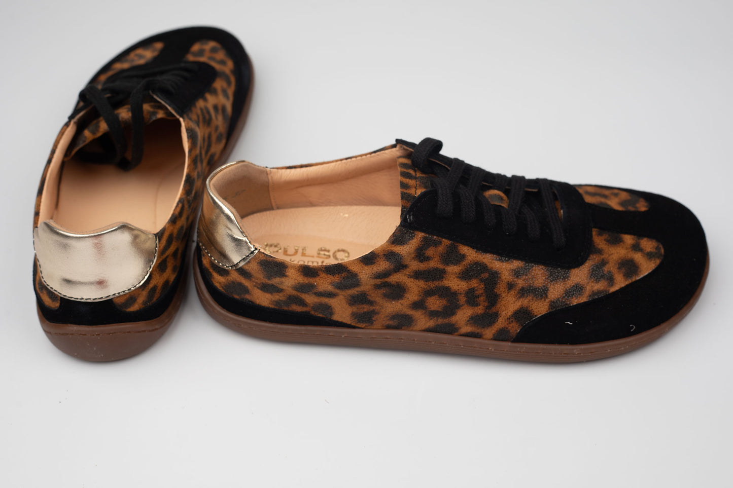 Pantofi damă piele naturală PULSO ( barefoot) 1572 Panter