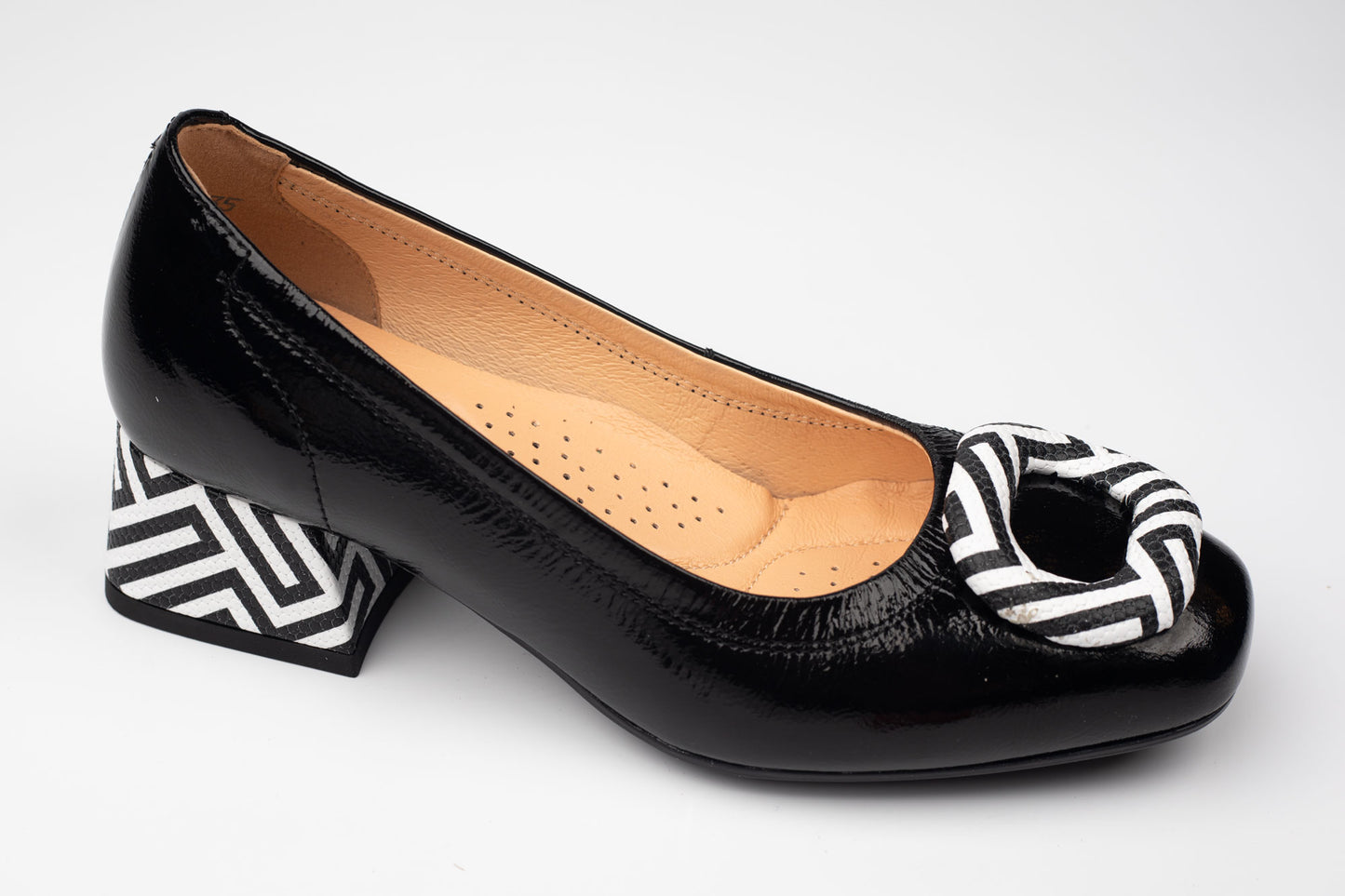 Pantofi damă piele naturală PULSO 1536 N A Zebra XXL