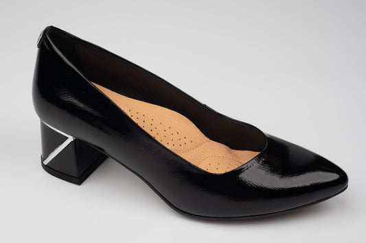 Pantofi damă piele naturală lucioasă PULSO 1559 N naplac Xxl