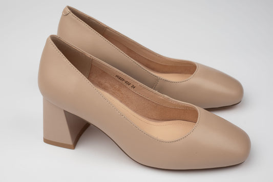 Pantofi damă piele naturală BETINA 033 Khaki