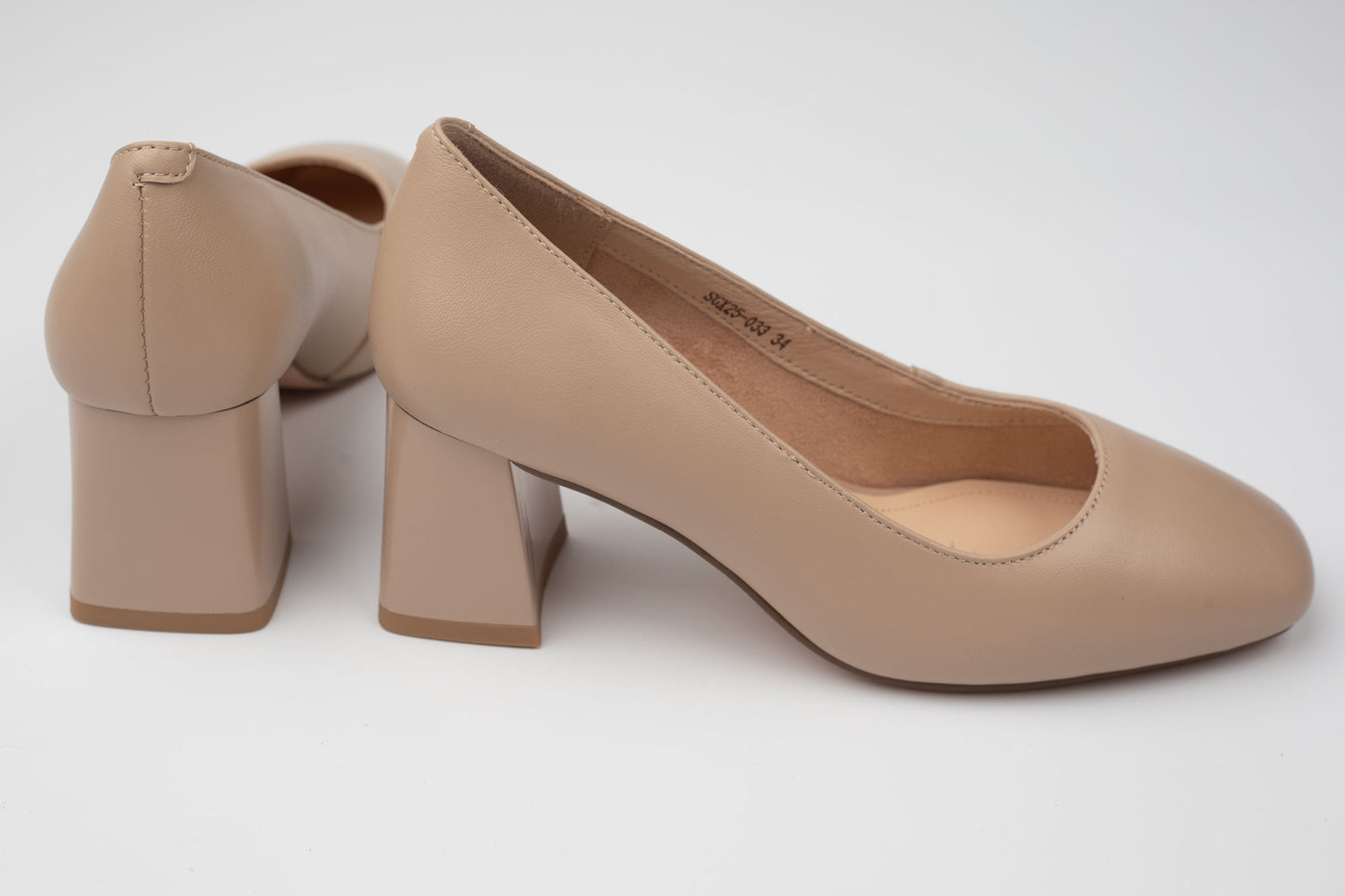 Pantofi damă piele naturală BETINA 033 Khaki