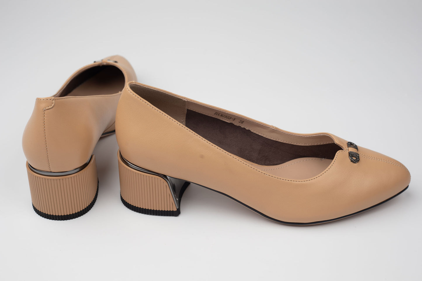 Pantofi damă piele naturală BETINA 2503 Apricot
