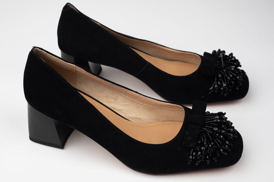Pantofi damă piele naturală întoarsă BETINA 3155 N vel