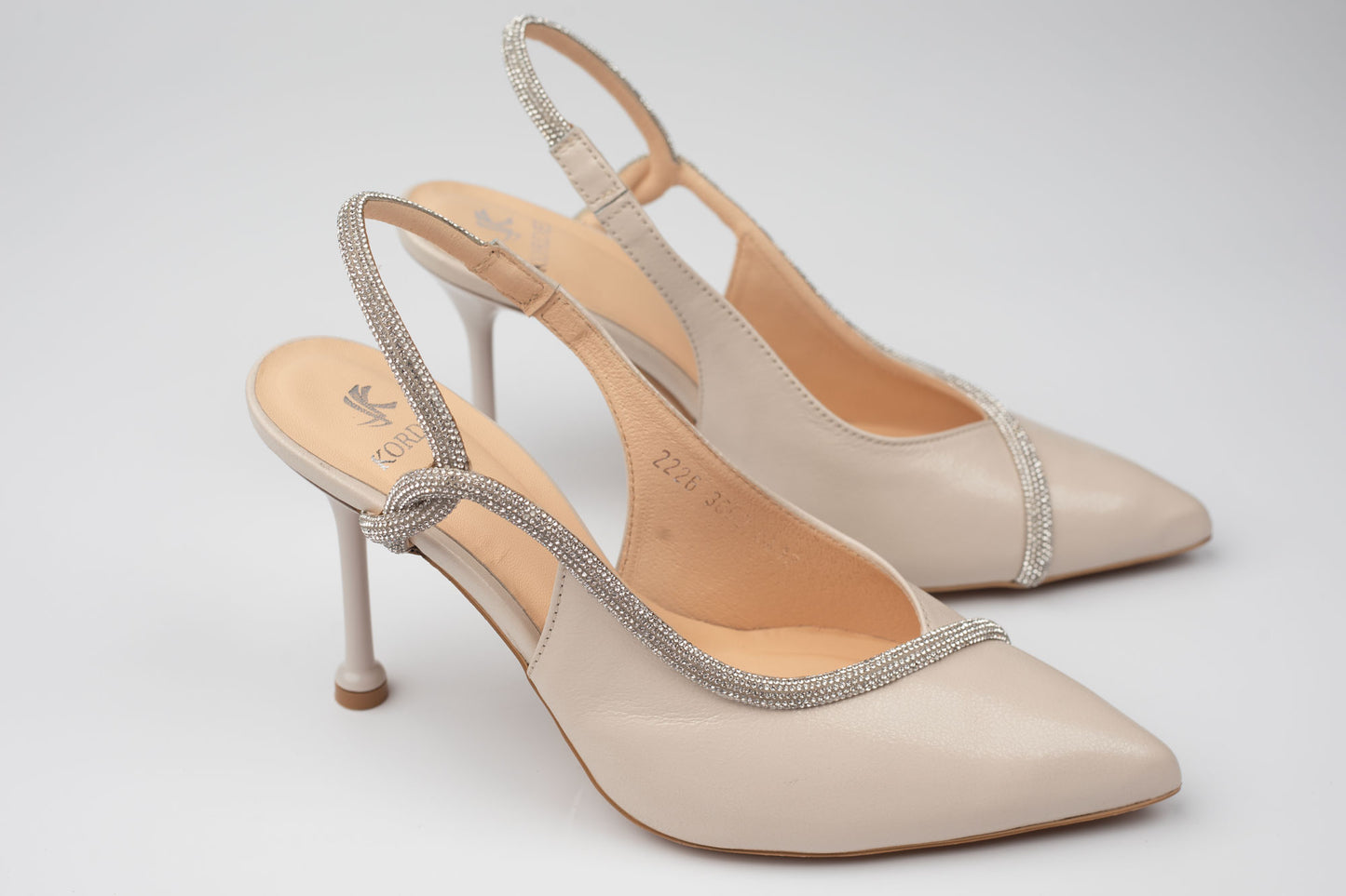 Pantofi damă piele naturală KORDEL 3060 Crem