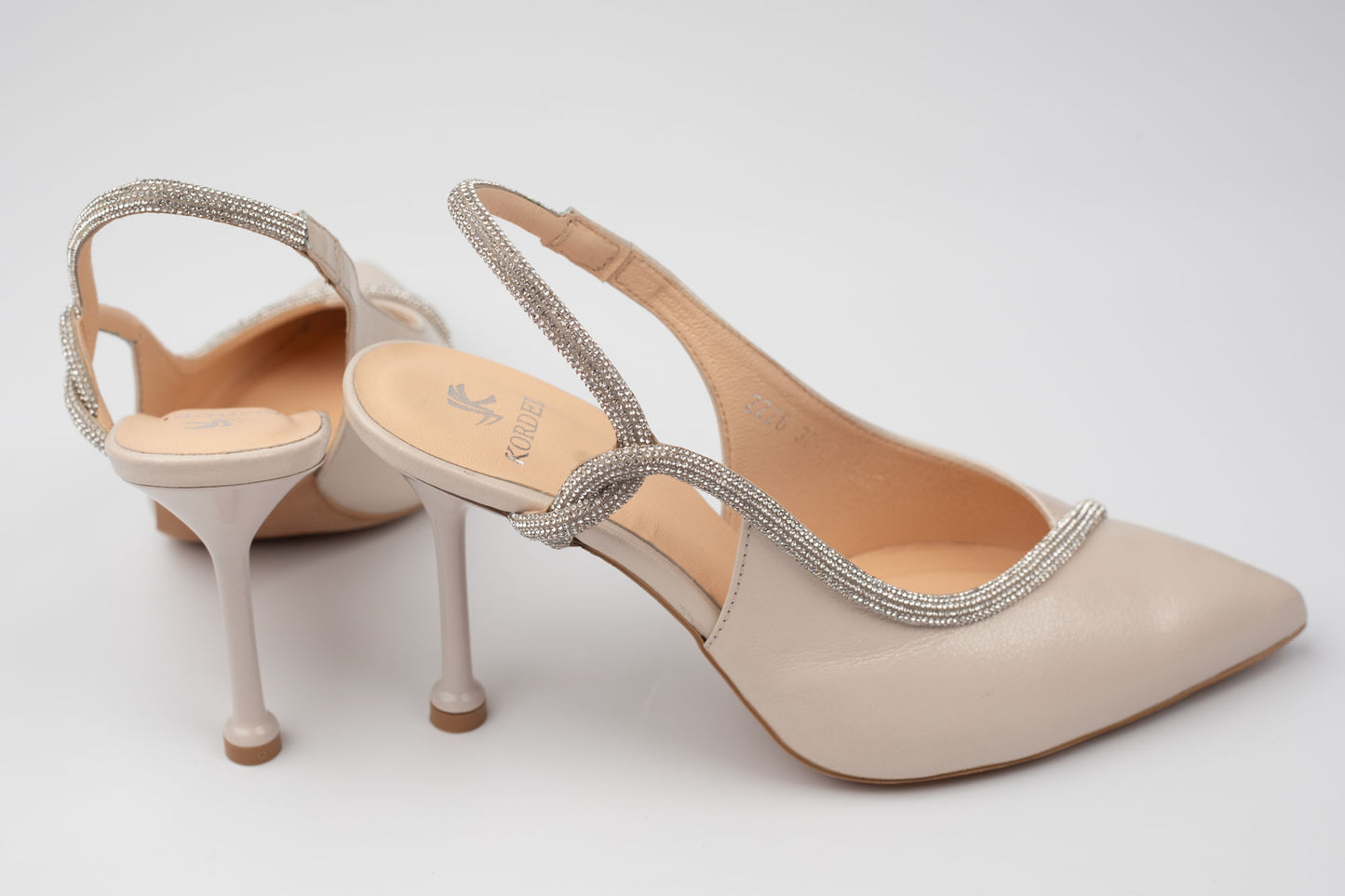 Pantofi damă piele naturală KORDEL 3060 Crem