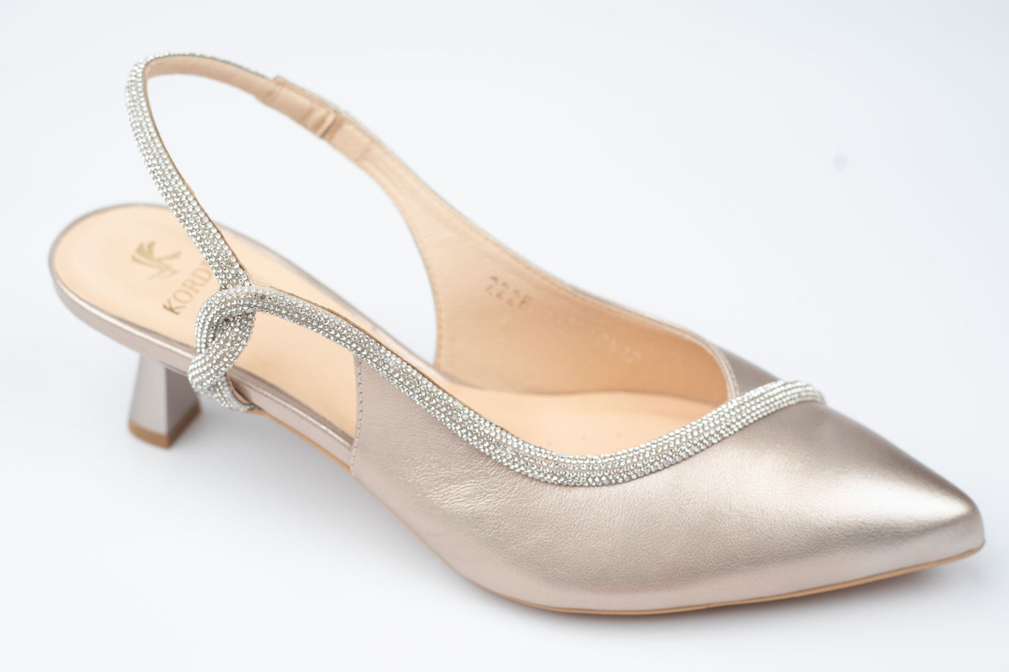 Pantofi damă piele naturală KORDEL 3122 Auriu