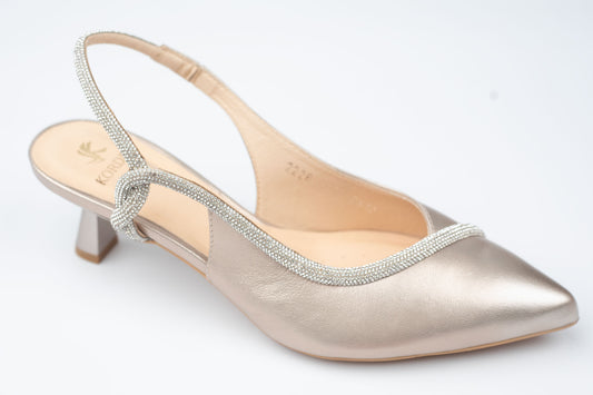 Pantofi damă piele naturală KORDEL 3122 Auriu