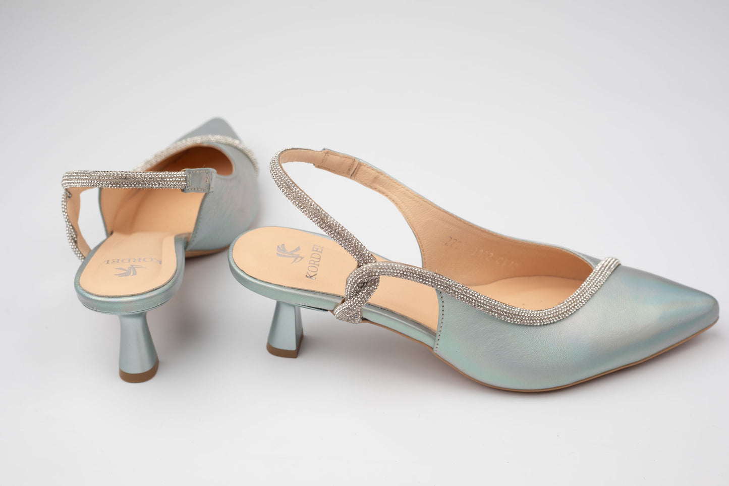 Pantofi damă piele naturală KORDEL 3122 Argintiu